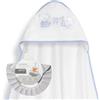 Interbaby Mantellina da bagno Interbaby per neonati + cuffia regolabile, per bambini giocosi