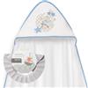 Interbaby Mantellina da bagno Interbaby + cappellino regolabile, orsetto adorabile