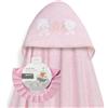 Interbaby Mantellina da bagno Interbaby per neonati + cuffia regolabile, per bambini giocosi