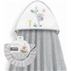 Interbaby Mantellina da bagno Interbaby + cappellino regolabile, stampa fattoria dei koala
