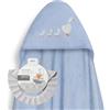 Interbaby Mantellina da bagno Interbaby per neonati + cappellino regolabile, famiglia di anatre