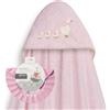 Interbaby Mantellina da bagno Interbaby per neonati + cappellino regolabile, famiglia di anatre