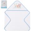 Interbaby - Asciugamano da bagno per neonati con cappuccio, modello Love - Asciugamano 100% cotone, extra morbido e assorbente, 100x100 cm