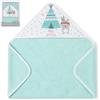 Interbaby - Asciugamano da bagno per neonati con cappuccio, design orsetto teepee - Asciugamano 100% cotone, extra morbido e assorbente, 100x100 cm