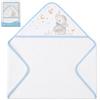 Interbaby - Asciugamano da bagno con cappuccio per neonati con disegno di elefante - Asciugamano 100% cotone, extra morbido e assorbente, 100x100 cm