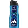 adidas UEFA Champions League Match Day Docciaschiuma | Docciaschiuma vegano con fragranza sportiva maschile, note di limone, zenzero e vetiver, lunga durata, anche pelle sensibile