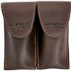 GEWA Custodia bocchino Crazy Horse per corno francese marrone per 2 bocchini