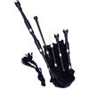 McWilliams Cornamusa tradizionale scozzese delle Highland per principianti e adulti, con accessori completi (velluto nero P)