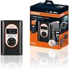 OSRAM TYREinflate 4000, compressore per pneumatici ricaricabile e senza fili, digitale programmabile con arresto automatico e luce LED, alimentazione tramite presa 12V in auto, gonfiare in 3,5 min.