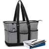 Damero Borsa tote per insegnanti con scomparto imbottito per laptop, borsa da lavoro per insegnanti, borsa multiuso per insegnanti con tasche multiple per scuola, lavoro