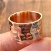 Artisan India Anello di guarigione minimalista di design in rame massiccio, fatto a mano, u...
