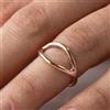 Artisan India Anello di guarigione minimalista in rame puro massiccio, fatto a mano,...