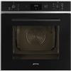SMEG - SO6400S2B Forno da Incasso 60 cm Multifunzione Elettrico Ventilato Classe A Galileo SteamOne Vapore Combinato Nero Lucido