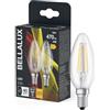 OSRAM Bellalux Candela Lampadine LED, 4 W Equivalenti 40 W, Attacco E14, Luce Calda 2700K, Confezione da 2 Pezzi