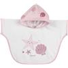 Chicco Poncho bagno neonata Chicco bianco e rosa