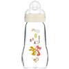 MAM Biberon Feel Good 260 ml, Biberon vetro pregiato resistente alle alte temperature, Neutro