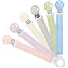 Mam clip catenella portaciuccio (set da 2), 0+ mesi regolabile, lavabile a mano, compatibili con tutti i succhietti mam, colori assortiti