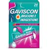Reckitt Benckiser H. Reckitt Benckiser Gaviscon Bruciore E Indigestione Sospensione Orale In Bustina Gusto Frutti Rossi Sodio Alginato/sodio Bicarbon