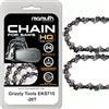 Mamuth Wild Nature 2 catene per motosega da 20 cm, 1,3 mm, 3/8, 33TG, per Grizzly Tools EKS710-20T