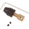 UrbanHui per mini trapano mandrino 0.3-3.2mm adattatore albero motore | Codolo esagonale a rotondo convertitore in acciaio al carbonio, opzioni gambo 2.3/3.17/5mm, lunghezza 33mm