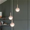 It´s about RoMi Murano lampada a sospensione G4, 3 luci, MURH030SA, Murano [Lampade per Interni > Lampade a Sospensione]