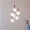 It´s about RoMi Murano lampada a sospensione G4, 6 luci, MURH060BU, Murano [Lampade per Interni > Lampade a Sospensione]