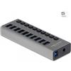 DeLOCK 63670 hub di interfaccia USB 3.2 Gen 1 (3.1 Gen 1) Type-B 5000 Mbit/s Grigio