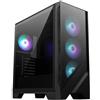 MSI MAG FORGE 320R AIRFLOW computer case Micro Tower Nero, Trasparente