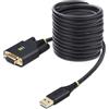 StarTech.com 1P10FFCN-USB-SERIAL cavo seriale Nero 3 m USB tipo A DB-9