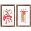 Nuvole di Stoffa Annabel Set 2 Quadri con Cornice in Legno 40x60 cm