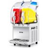 Granitore professionale SPM I-PRO 2 M - 2 vasche coibentate da 11 Litri - Controllo meccanico - R290 - Nero