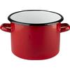 VASO SMALTATO, DRITTO, LISCIO, 22 CM, 7 L, ROSSO