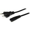 StarTech Cavo Alimentazione Notebook 2m, 2,5A 250V, 18AWG (PXT101NBEU) | Da Spina Europea a C7, Cavo AC di Ricambio, Certificato UL