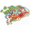 SCRATCH Puzzle di contorno Safari 30 pezzi