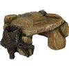 Trixie 8847 - Plateau roccioso con tronco d'albero, decorazione per acquario, 25 cm