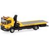Herpa Modellino Camion Mercedes-Benz Atego carro attrezzi ADAC, scala 1:87 | Miniatura fedele per collezionisti e appassionati di modellismo dai 14 anni, pezzo da collezione in plastica, Made in Germany