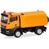 Herpa Modellino Camion MAN TGS NN spazzatrice stradale, scala 1:87 | Miniatura fedele per collezionisti e appassionati di modellismo dai 14 anni, pezzo da collezione in plastica, Made in Germany
