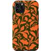 generic Custodia per iPhone 11 Pro Arancione Oliva Boho Floral Graphic