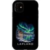 Nordic Skies Travel T-shirt Co. Custodia per iPhone 11 Tour delle vacanze in Lapponia Aurora Borealis Crociera Souvenir Viaggio