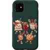 Doodle Character Friends Custodia per iPhone 11 Cute Baking Friends Pane Marmellata Farina Cucina