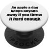 EW PEOPLE INTROVERTS UNITE AT HOME Funny APPLE A DAY TIENE CHIUNQUE LONTANO LUNGHEZZA ABBASTANZA SUL RETRO PopSockets PopGrip Adesivo
