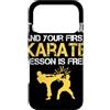 Funny Karateka Karate Hoodie Custodia per iPhone 17 Pro Toccami e la tua prima lezione di karate è gratuita