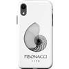 Delta12Designs Custodia per iPhone XR Fibonacci, nato 1170 - Nautilus Spiral Shell X-Ray