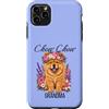 Chowchow Grandmother Custodia per iPhone 11 Pro Max Chow Chow Nonna Cute Floral Puppy Crown Flowers Dog