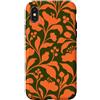 generic Custodia per iPhone X/XS Arancione Oliva Boho Floral Graphic