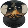 Cute Ghost Moon Halloween Grip Holder Cute Ghost Moon Halloween PopSockets PopGrip Adesivo