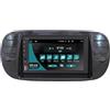 Jf Sound car audio system JF Sound - Autoradio Android JF-227-UP-F5N compatibile con FIAT 500 2007-2015 | CarPlay e Android Auto DAB+ |6.2 pollici HD | Prodotto in Italia