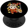 Happy 2027 Chinese Zodiac Lunar New Year Zodiaco Cinese Capodanno Cinese 2027 Anno Delle Pecore Capre PopSockets PopGrip Adesivo