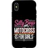 Donne Due Ruote Sport Motoristici Custodia per iPhone X/XS Ragazza Motocross Gare Dirt Bike Fuoristrada