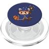 Magic Lover Fantasy Fans Animal Wizards Red Panda Mago Cappello Mago Stellato Arcano PopSockets PopGrip per MagSafe